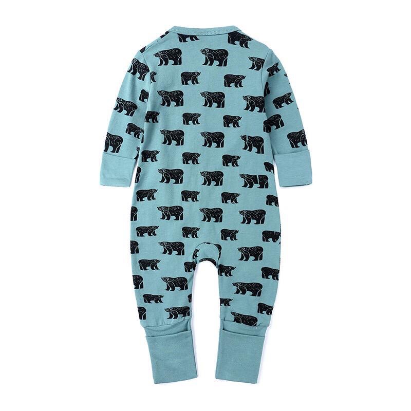 BABY K2 - Baby long zippersuit motif beruang