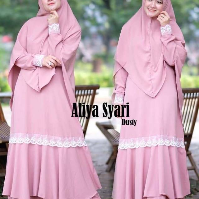 Aliya syari / baju syari perempuan / dress wanita