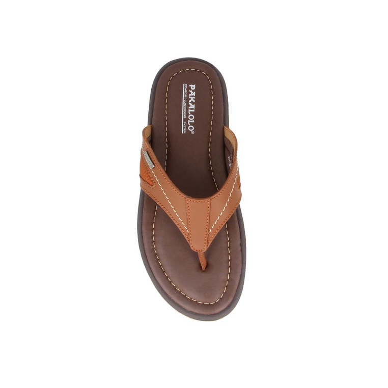 SANDAL JEPIT PAKALOLO PRIA ORIGINAL CASUAL KULIT ASLI COKLAT PB29