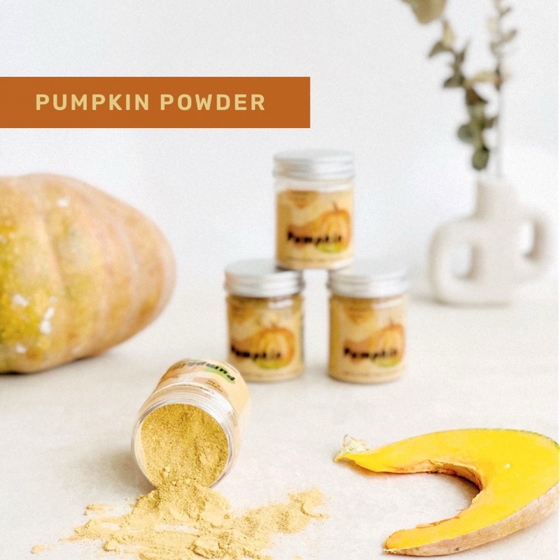 Organic&amp;Joy• Bubuk Labu Kuning Murni| Pure Pumpkin Powder (MPASI, bubuk labu manis, Food grade, Cucurbita moschata)