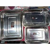 Promo Nampan Stainless Baki Persegi Evost 555 36 cm x 27 cm Tempat Saji