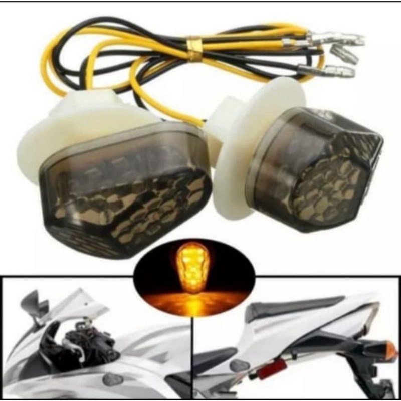 Lampu sen sein LED Tempel Fairing Variasi CBR R25 GSX ninja RR R15 R25 GSX Vixion CB150R