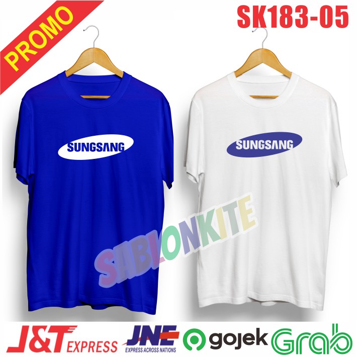 KAOS PLESETAN LOGO LOGO LUCU SUNGSANG SK183 DISTRO COMBED 30S