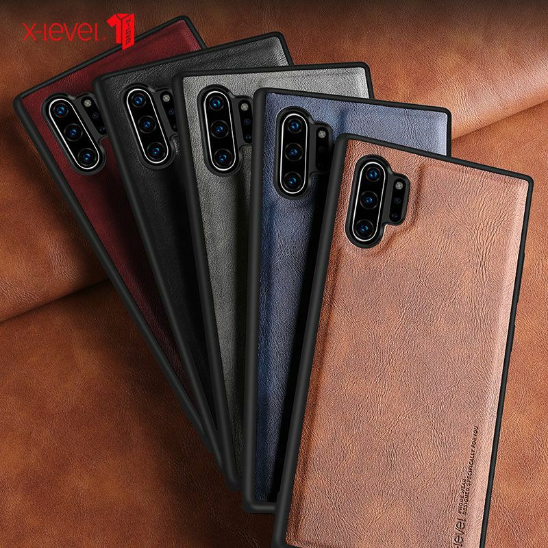 Leather Case Samsung Note 8 Note 9 Note 10 Plus Note 20 Ultra X-Level Premium