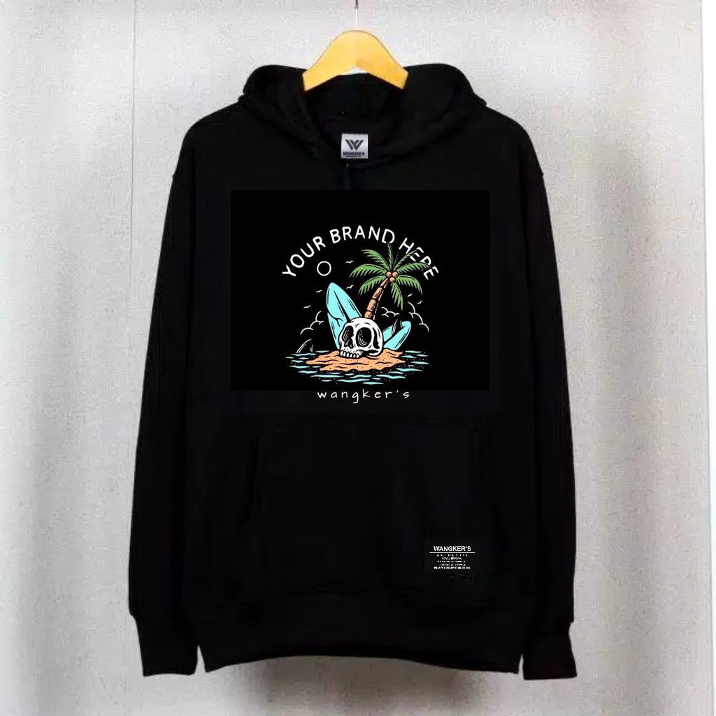 Sweater Hoodie Pria dan Wanita Original Wangker Bahan Fleece Tebal - Hoodie Surfing