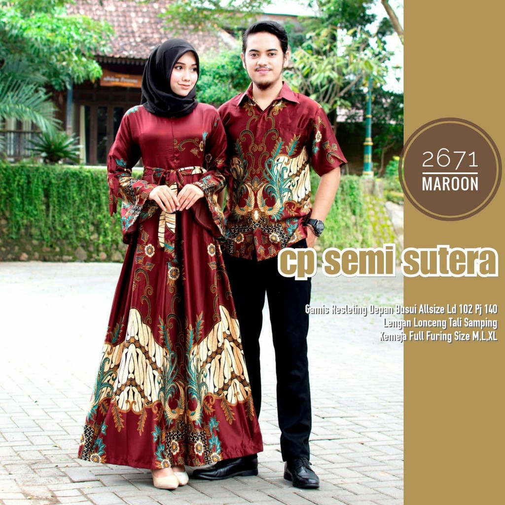 GROSIR COUPLE SEMISUTRA RAMADA , GAMIS SEMI SUTRA