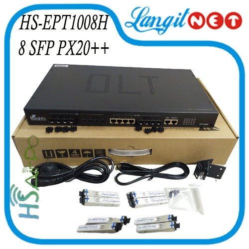 HSAIRPO EPT1008H / HSGQ E08 EPON OLT 8PON 8SFP PX20xxx 7dB