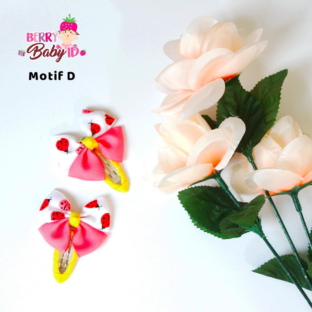 Berry Mart Jepit Rambut Bayi Anak Big Cute Floral Bunga Sachi Baby SAA011 Berry Mart