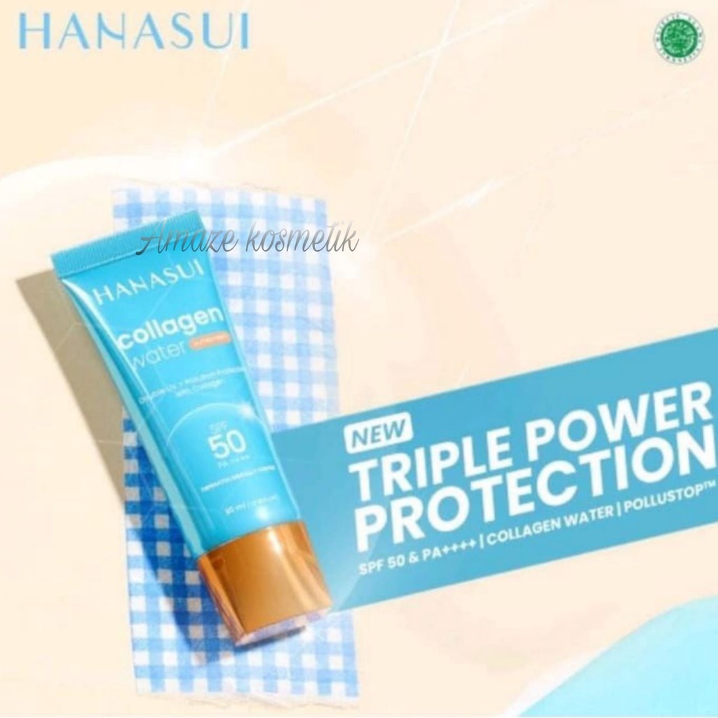 Baru HANASUI Collagen Water Sunscreen SPF 50 PA+++ 30ml