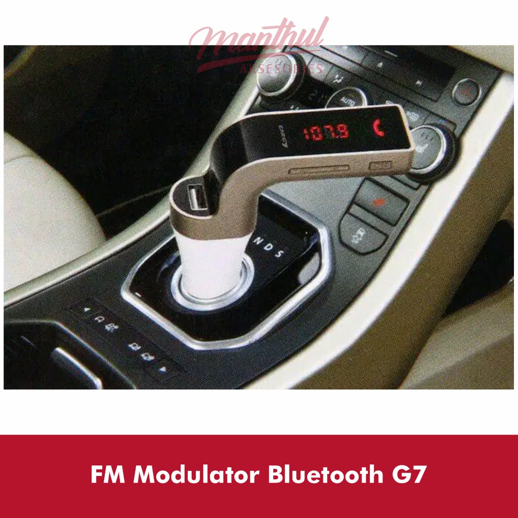 FM TRANSMITTER CAR G7 MODULATOR BLUETOOTH CHARGER MOBIL AUX MP3 USB - Random