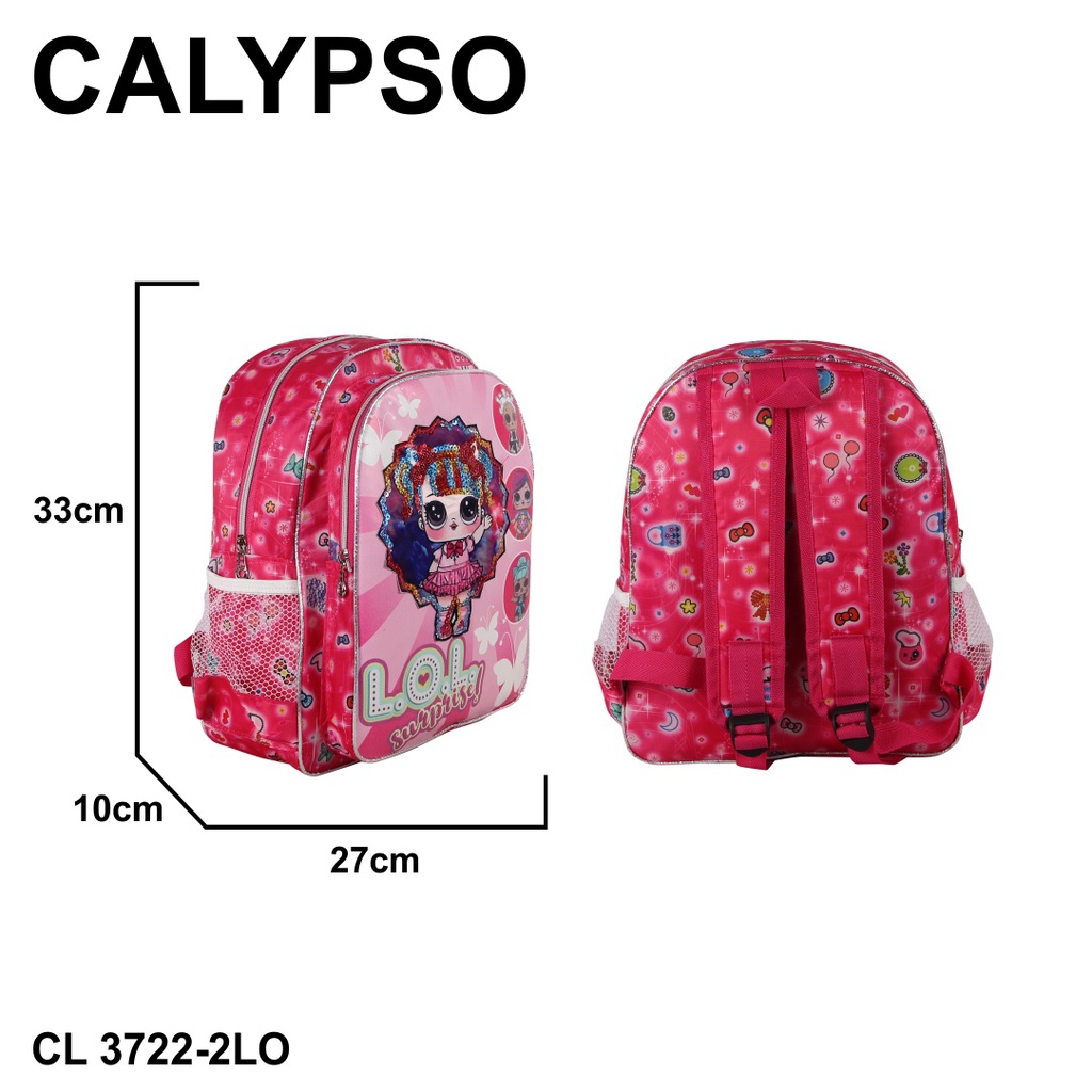 [KLIKTAS] Tas Ransel Sekolah Anak Perempuan LED Karakter LOL Calypso 3722 - Tas Backpack TK SD Perempuan