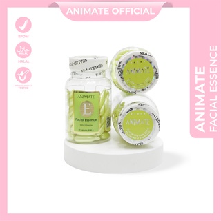 Animate Facial Essence Serum Vitamin E Asli 100% Original BPOM dan Halal isi 60 kapsul