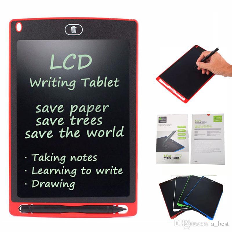 LCD writing tablet 8.5&quot; for children papan tulis anak