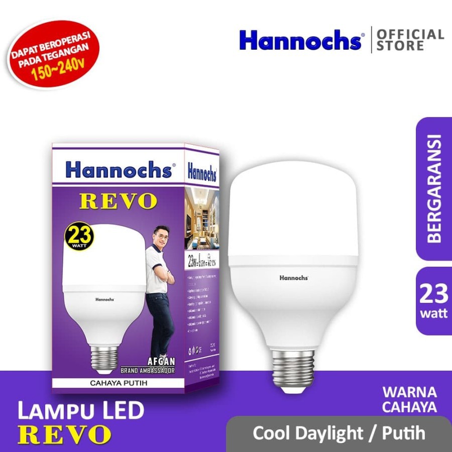 HANNOCHS Lampu LED REVO 23 WATT - Cahaya Putih - Garansi 1 Tahun