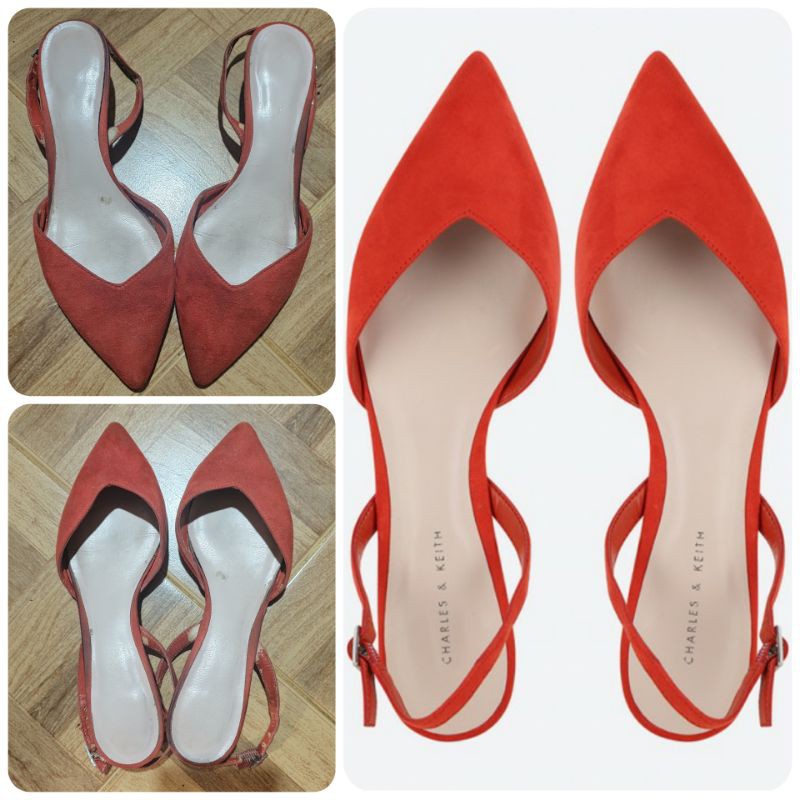 Preloved Charles and Keith shoes / Charles and Keith Original sepatu sandal / sepatu slingback C&K