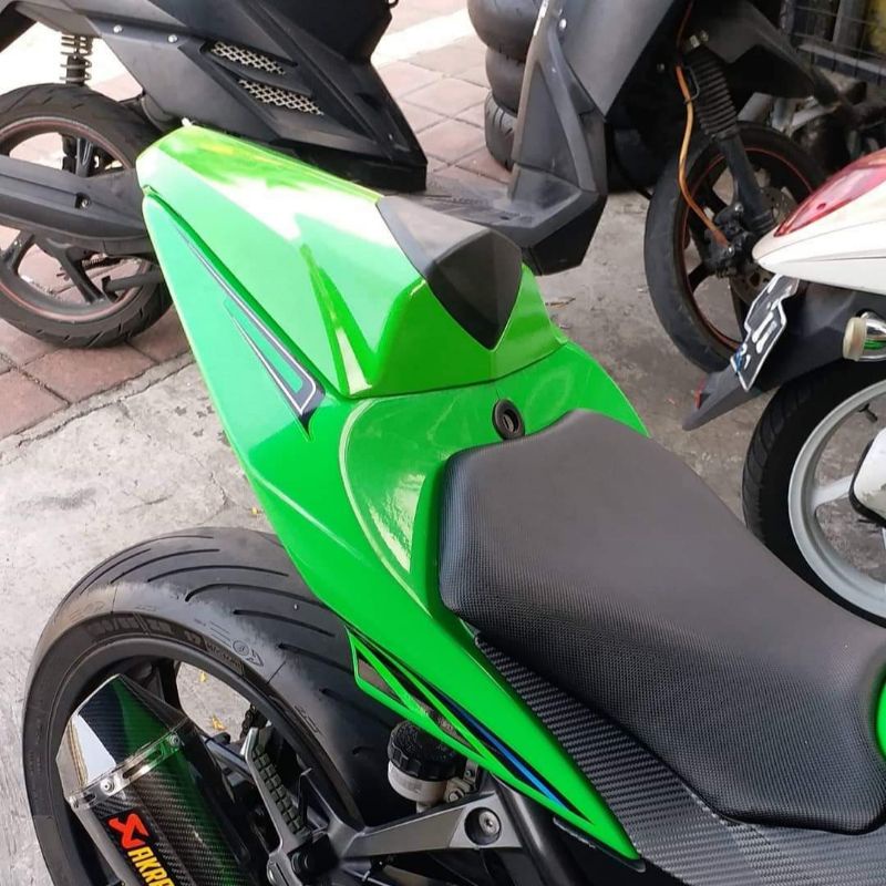 Single seat Ninja 250 karbu Plastik ABS Single Seater Kawasaki 250 carbu body jok belakang