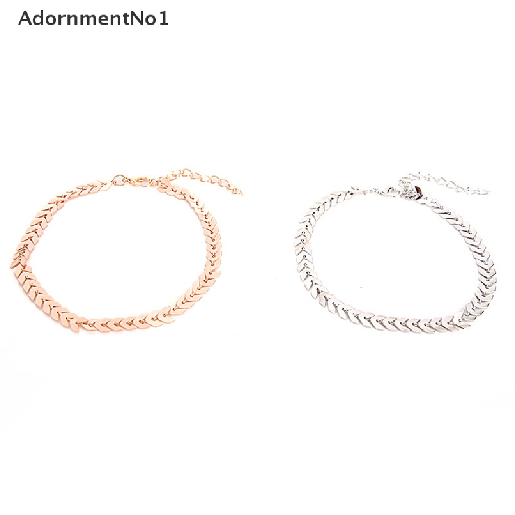 (AdornmentNo1) Gelang Kaki Rantai Sexy Gaya Boho Motif Panah Untuk Perhiasan Wanita / Pantai