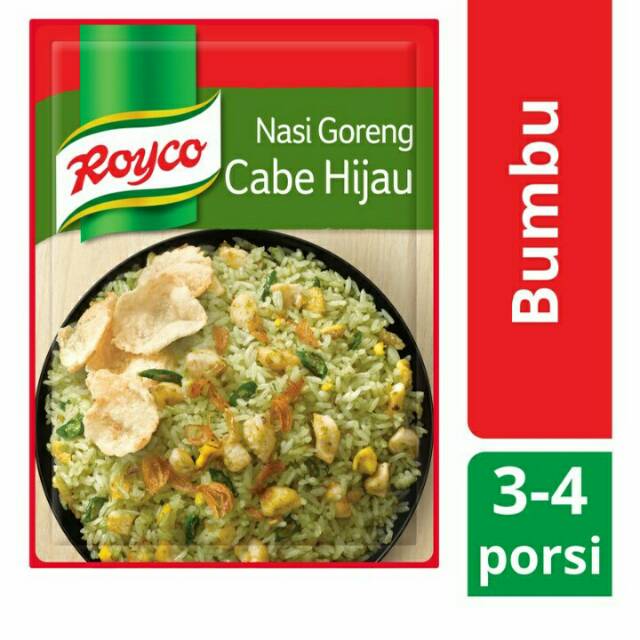 

Royco bumbu siap pakai nasi goreng cabe hijau