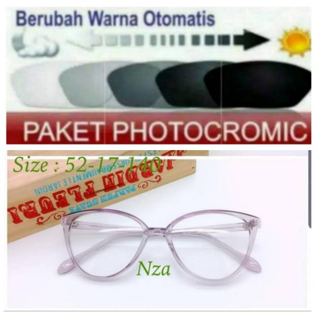 Frame Kacamata Wanita Terbaru, Kaca mata Anti UV, Kacamata Minus, Kaca mata PHOTOCROMIC