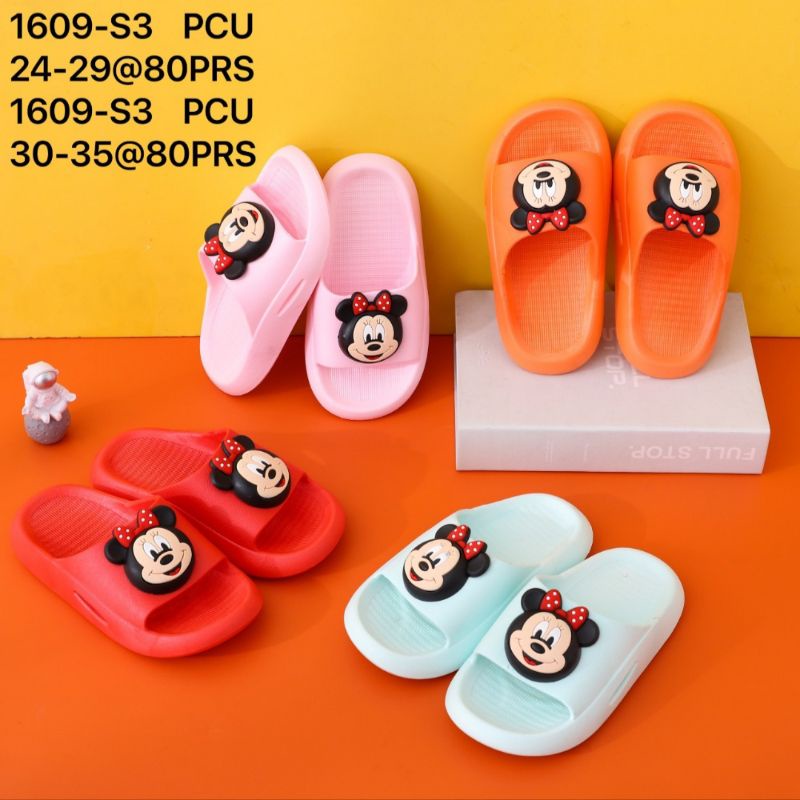 Sandal anak Mickey mouse Sandal import anak Selop anak karakter disney Sendal anti slip anak perempuan