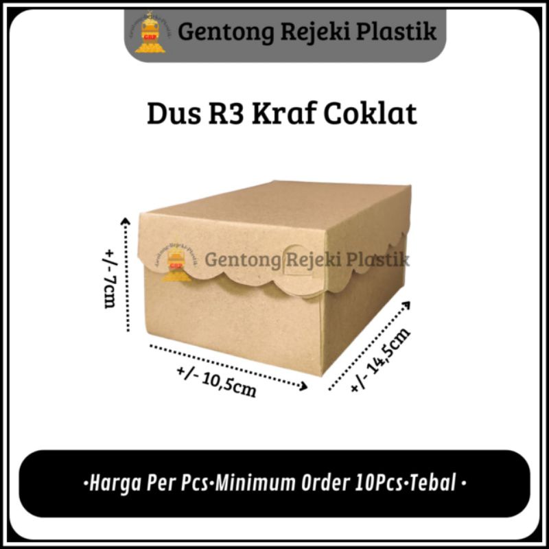 

Dus R3 Kraft / Dus Kue R3 Coklat
