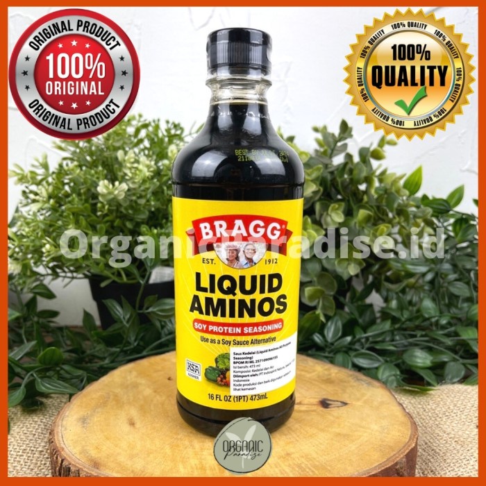 

Premium Bragg Amino Soy Sauce / Kecap Asin Bragg 473 ml
