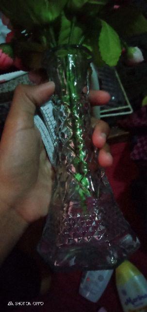 Bunga Dekorasi Meja Free Vas Bening Elegan