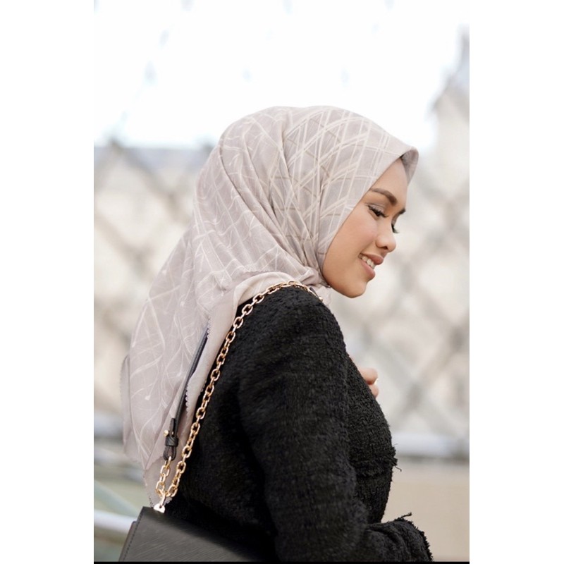 MINOR DEFECT Buttonscarves Louvre BRUN