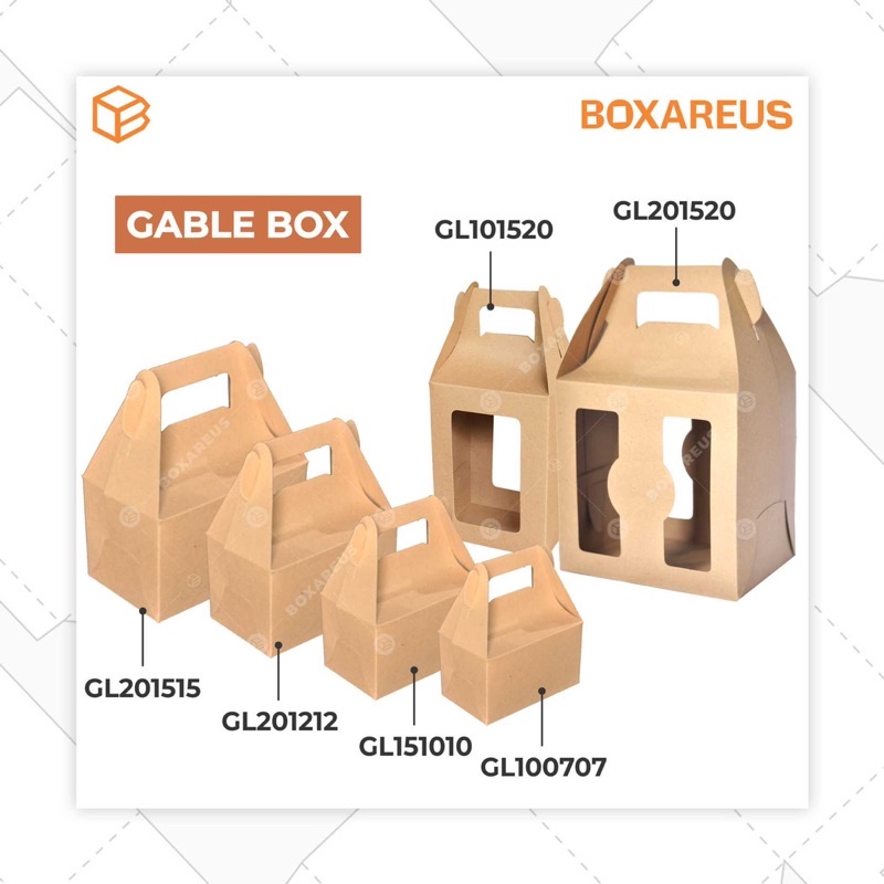 Gable Box Packaging Gift Box Kotak Souvenir Box | GL201212