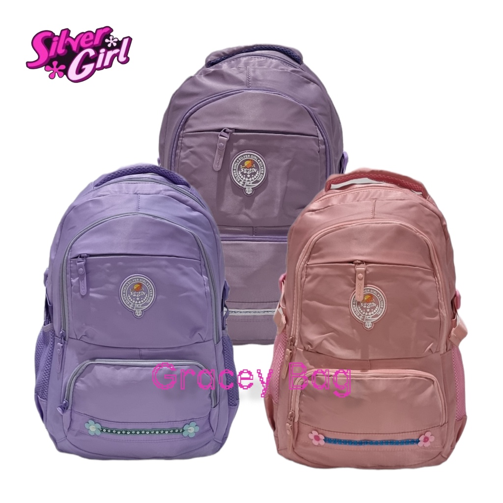 GB-70014E Tas Ransel Sekolah Anak Perempuan / Remaja Silvergirl