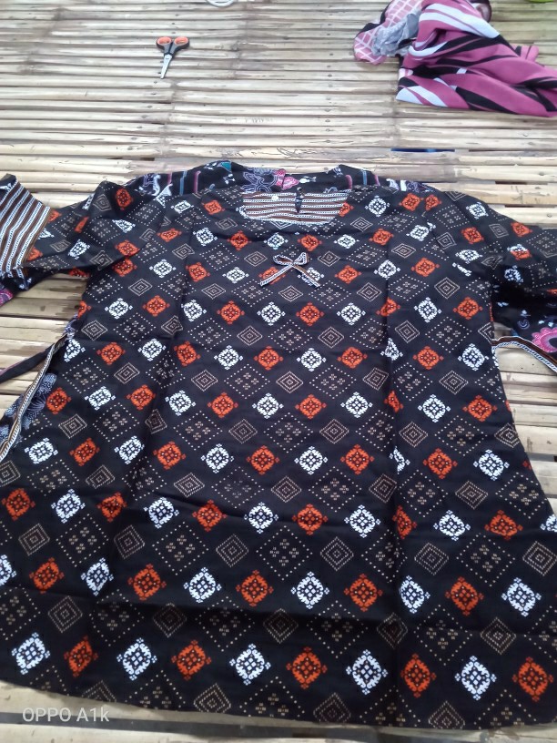 Pakaian Wanita Kekinian_batik Dan Kebaya(size M L Xl Xxl) Batik Couple Hrb026 Bswart Yelbor