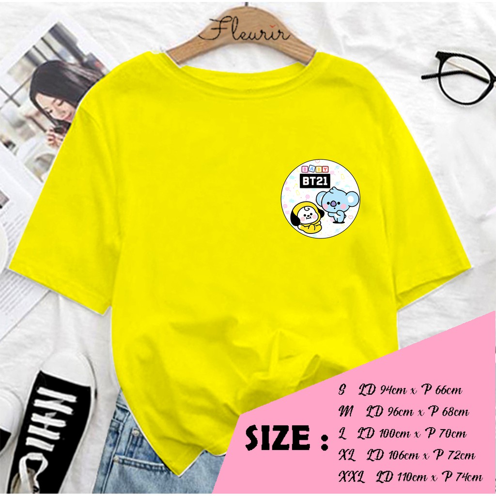 FLEURIR - KAOS BABY CHIMY  WANITA DEWASA LENGAN PENDEK TUMBLR TEE UNISEX