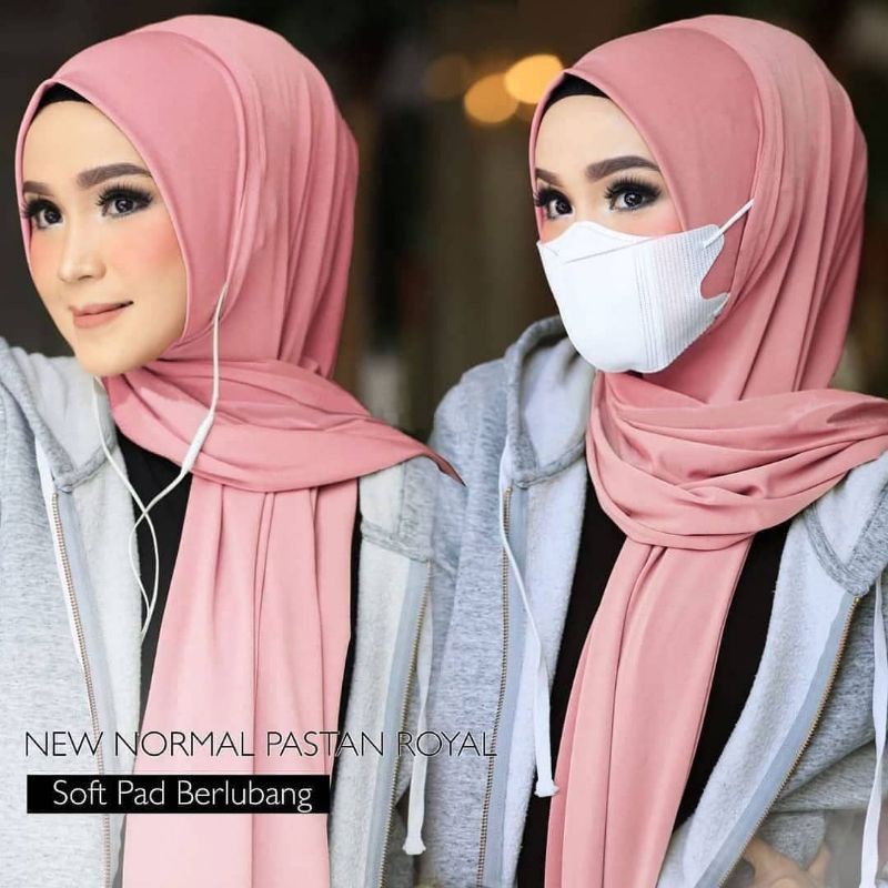 Pashmina Instan Pastan Royal Berlubang New Normal