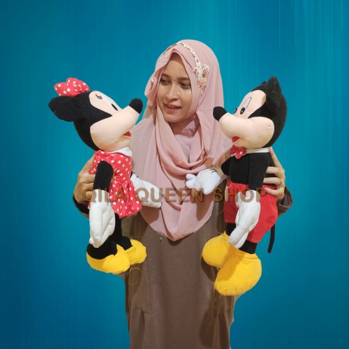 BONEKA L SEPASANG Mickey mouse dan mini mouse L sepasang