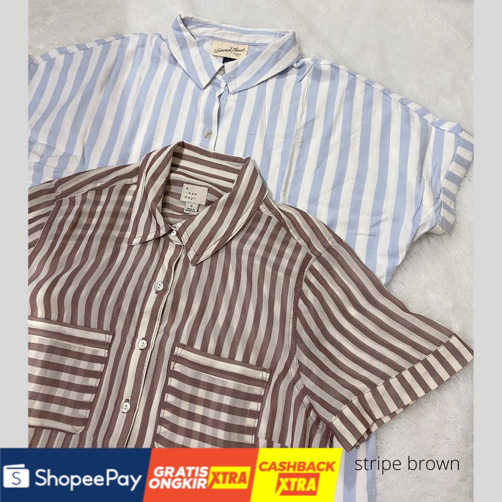 [BEST SELLER] Universal Thread White Shirt - Kemeja Wanita Original - Atasan Casual