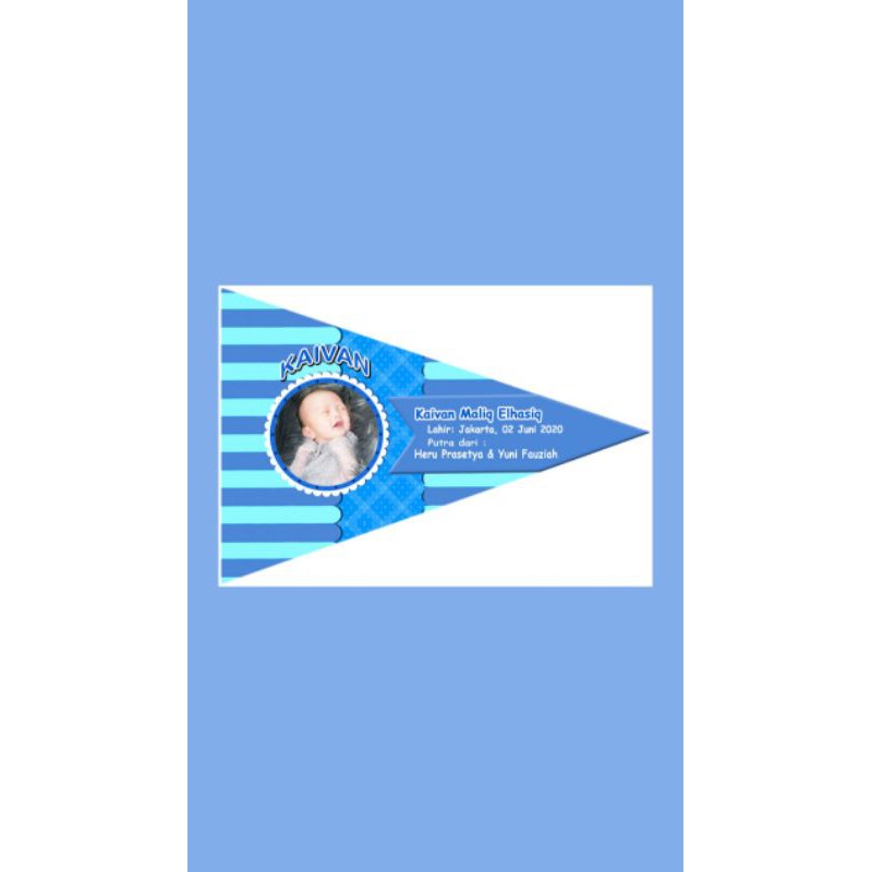 Bendera Aqiqah Lucu,,harga per paket Rp.35.000 ( isi 70 pcs )