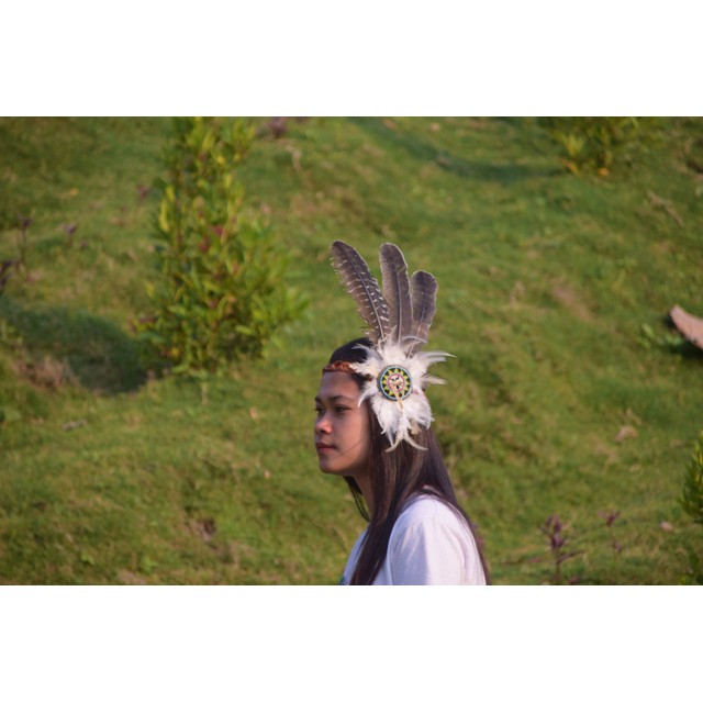 TOPI INDIAN-INDIAN HEADDRESS BANDO KALKUN BLUR HITAM