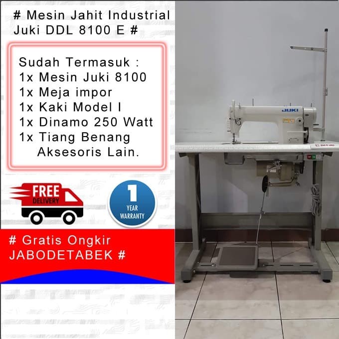 Mesin Jahit JUKI DDL 8100e / DDL 8100 e Industrial - Original Juki