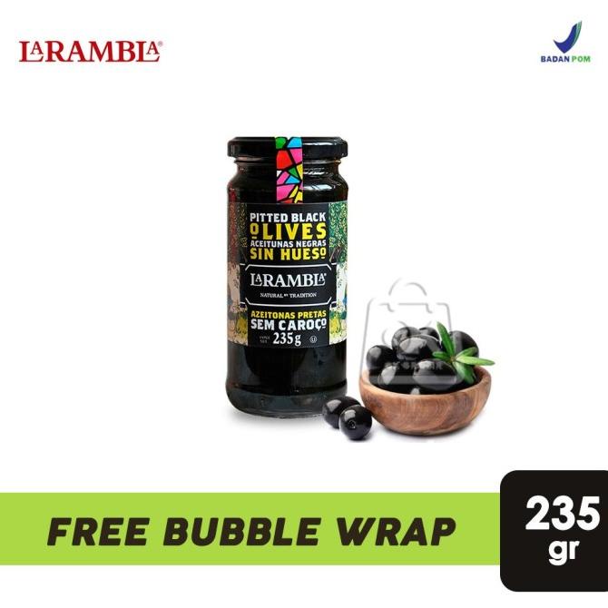 

:<:<:<:<] BUAH ZAITUN SPANYOL La Rambla / Pitted Black & Green Olives ( 235gr )