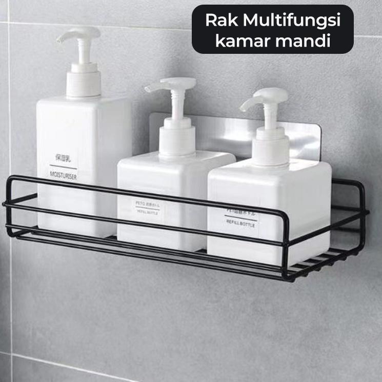 Top Now Dejavu Rak Dapur Rak Sudut Kamar Mandi Tempel Dinding Keramik Besi Serbaguna Rak Sabun Kamar Mandi HRM135 Rak Kamar Mandi