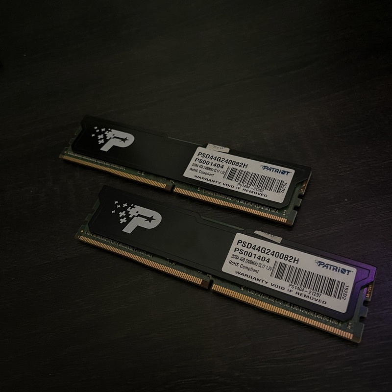 Ram PC Patriot DDR4 4gb 2400mhz PSD44G240082H - Second