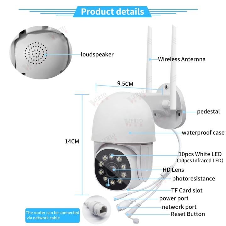 CCTV Kamera Waterproof Kamera Outdoor 8MP Kamera Visions Malam Kamera Wireless