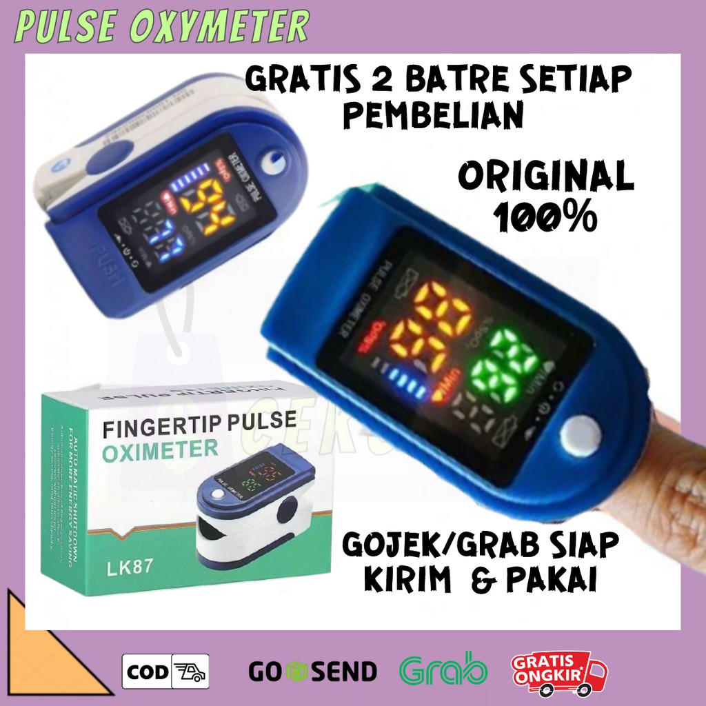 PULSE OXYMETER LK87 LK88 ORIGINAL/ALAT UKUR DETAK JANTUNG/ALAT UKUR KADAR OKSIGEN DALAM TUBUH