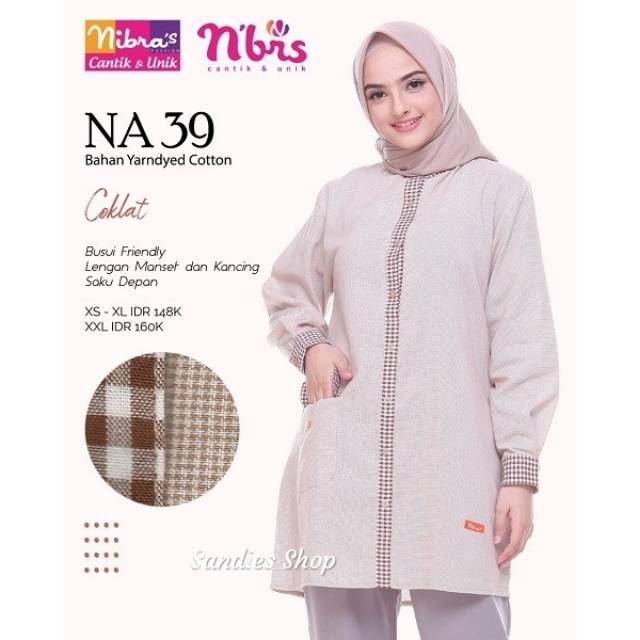 NA 39 Nibras / Nibras NA 39 / Baju Atasan Wanita Nibras NA 39 / Baju Atasan Terbatu / Kemeja Wanita