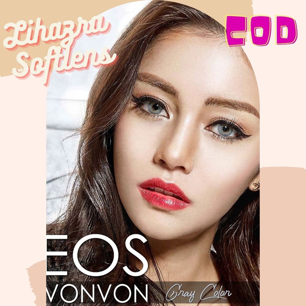 Lihazra Softlens Eos Vonvon (Know as Russian Velvet) Gray Brown Blue Minus 0-6.5 14mm Contact Lens