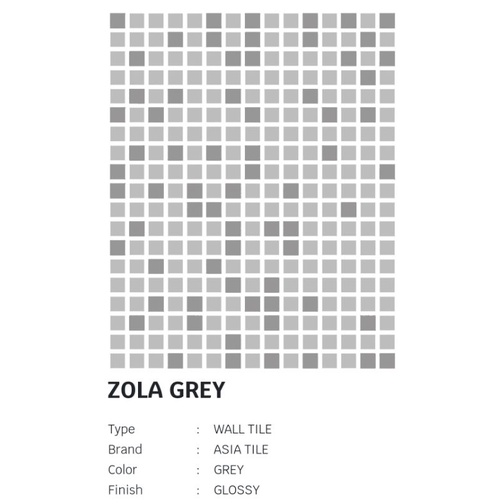 Asia tile Zola (basic, blue, grey) size 20x25 grade A