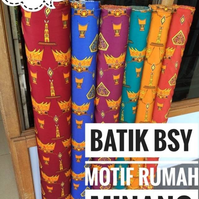 Kain BSY Batik Motif Rumah Minang