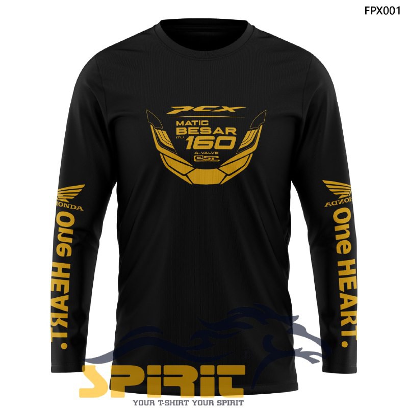 Baju Kaos Pria Motor PCX Matic 160 | kaos Otomotif motor pcx Lengan Panjang Cotton Combed 24