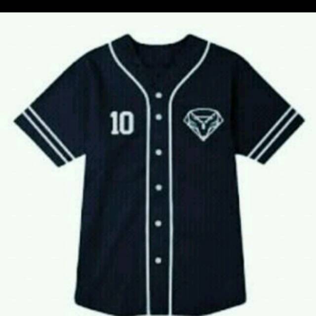 Baju Jersey Baseball hip hop custom