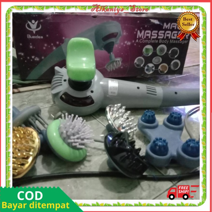 Alat Pijat Magic Massager Alat Pijat Magic 8 In 1 Massage  Pijat Elektrik Getar Alat Pijit Badan Mag